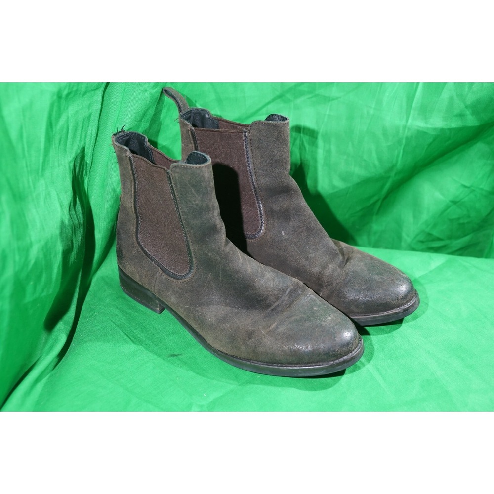 Thursday Boot Co Womens Dark Brown Suede Duchess Chelsea Ankle Booties Size 8.5